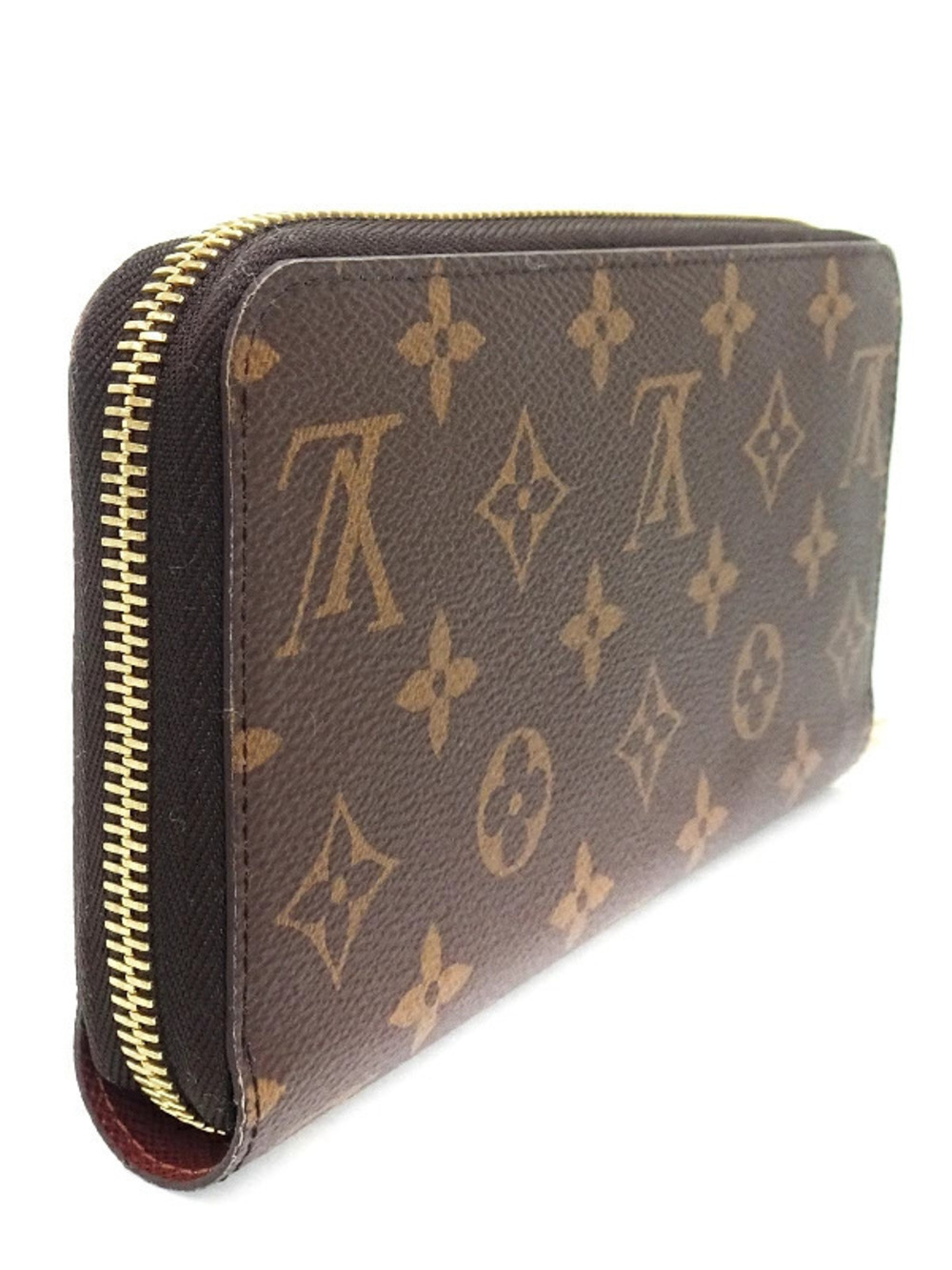 Louis Vuitton Long Zipper Zippy Wallet Round Monogram Brown